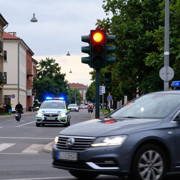 Jaki mandat za przejazd na czerwonym świetle w Polsce?