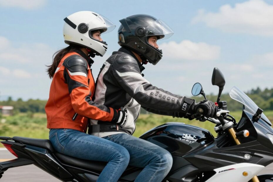 Jak się ubrać na motor jako pasażer