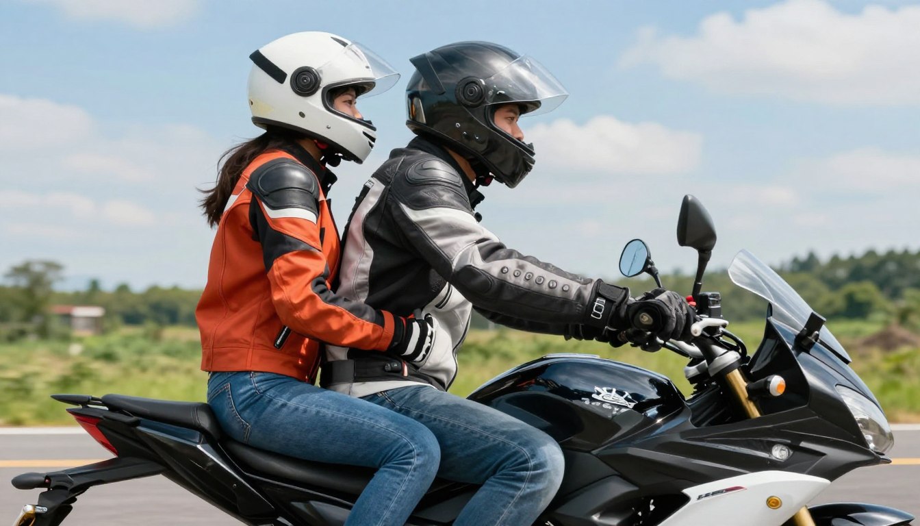 Jak się ubrać na motor jako pasażer