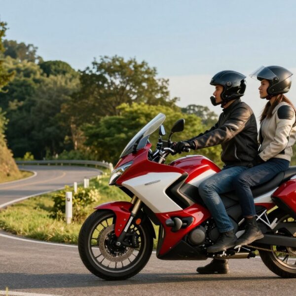 Wygodny motocykl dla dwóch osób