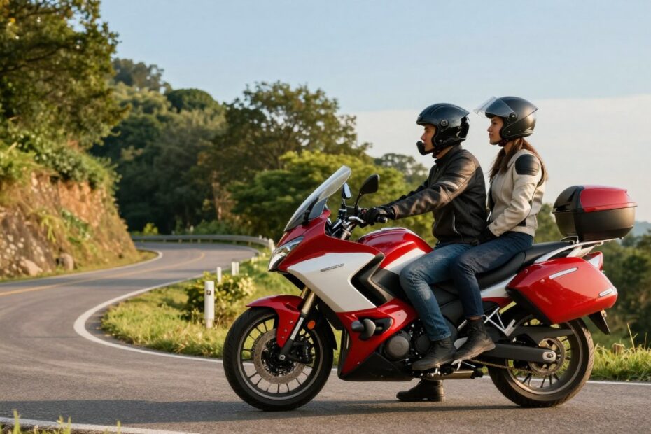 Wygodny motocykl dla dwóch osób
